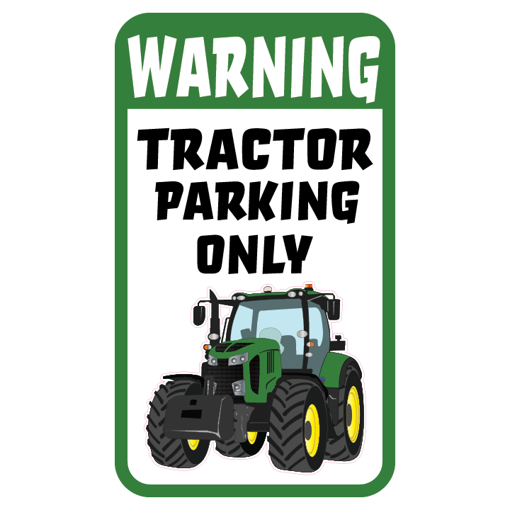 Cab Tractor Parking Decal, Small
