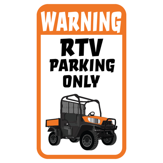 RTV Parking Only Decal, SMALL